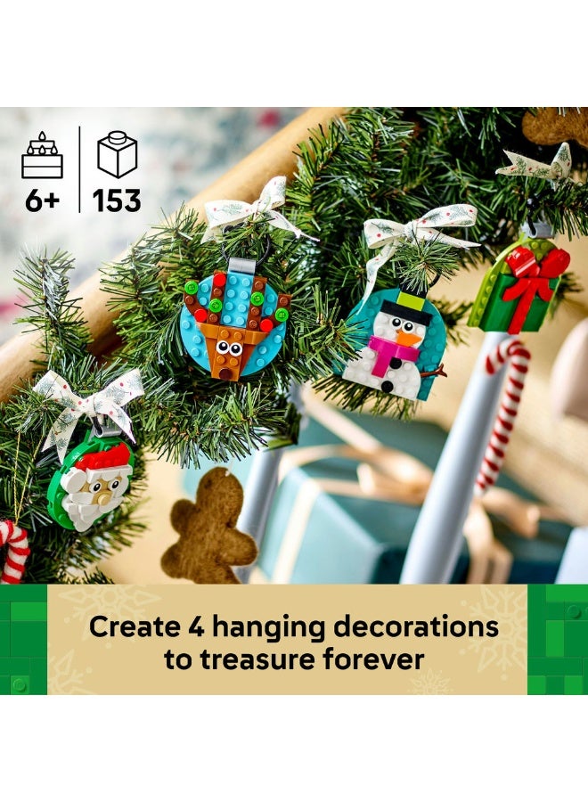 LEGO Christmas Ornament Selection Hanging Decorations 40744 (Age 6+, 153 Pieces) - Image 2