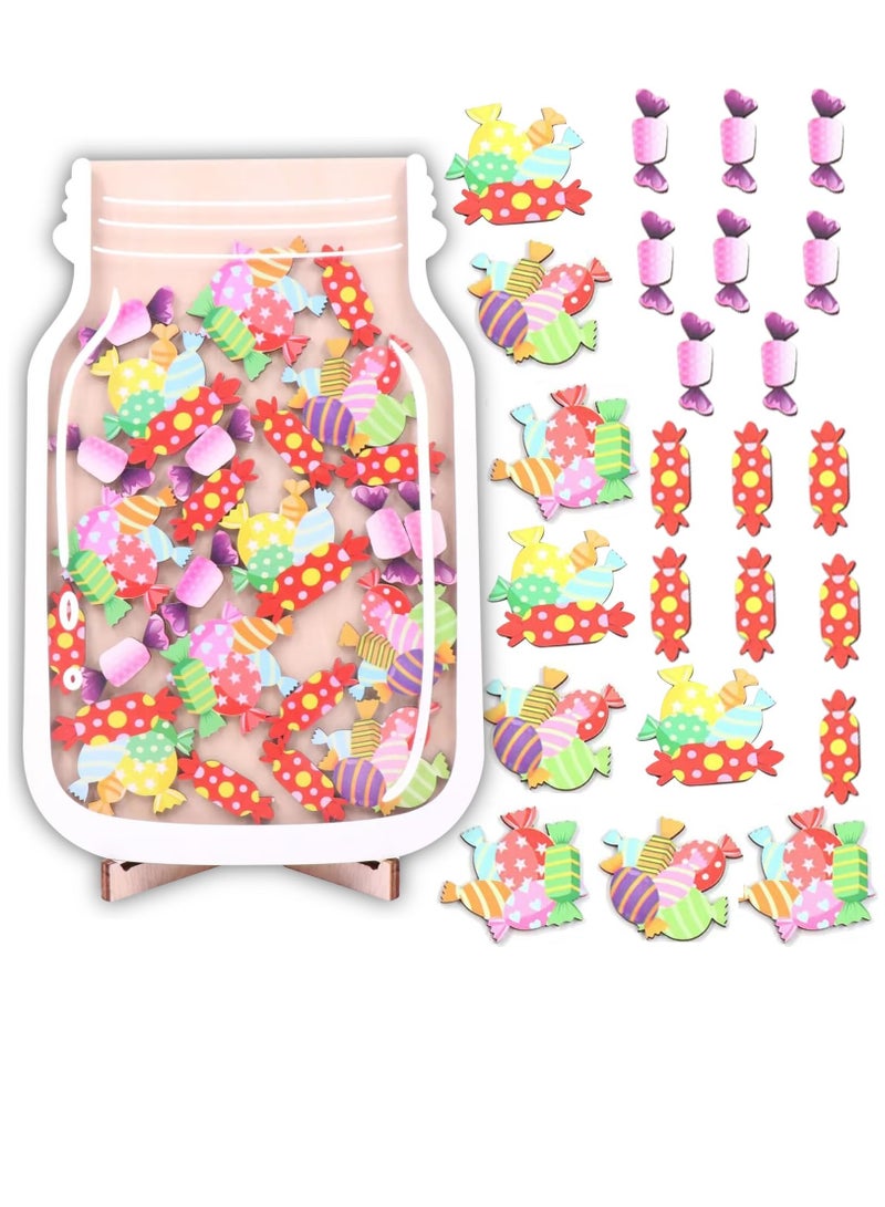 Excefore Gifts Reward Chart for Kids, Toddlers Magnetic Reward Jar Reward Chart Set Personalized Candy Reward Jar Chore Chart for Boys Girls Good Behavior Home Training Rewards Jar Gift - Image 1