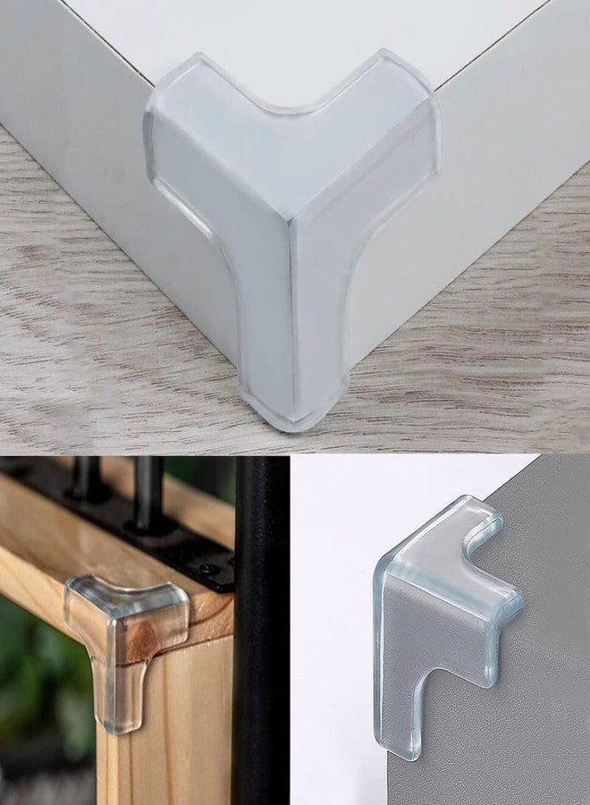 NETZILLA Baby Safety Silicon Edge Protector for T - Shape Furniture Table Corner Guards for Sharp Edges Gel Table Corner Protector and Soft PVC Transparents (Pack of 10pc) - Image 2
