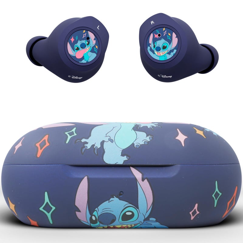 iJOY Disney Lilo and Stitch Bluetooth Earbuds w/Charging Case- Wireless Headphones w/Built-in Mic+ Up to 30 Hrs Playtime- Lilo and Stitch Gifts for Girls,Boys,Women,Men,All Fans of Lilo and Stitch Stuff - Image 1