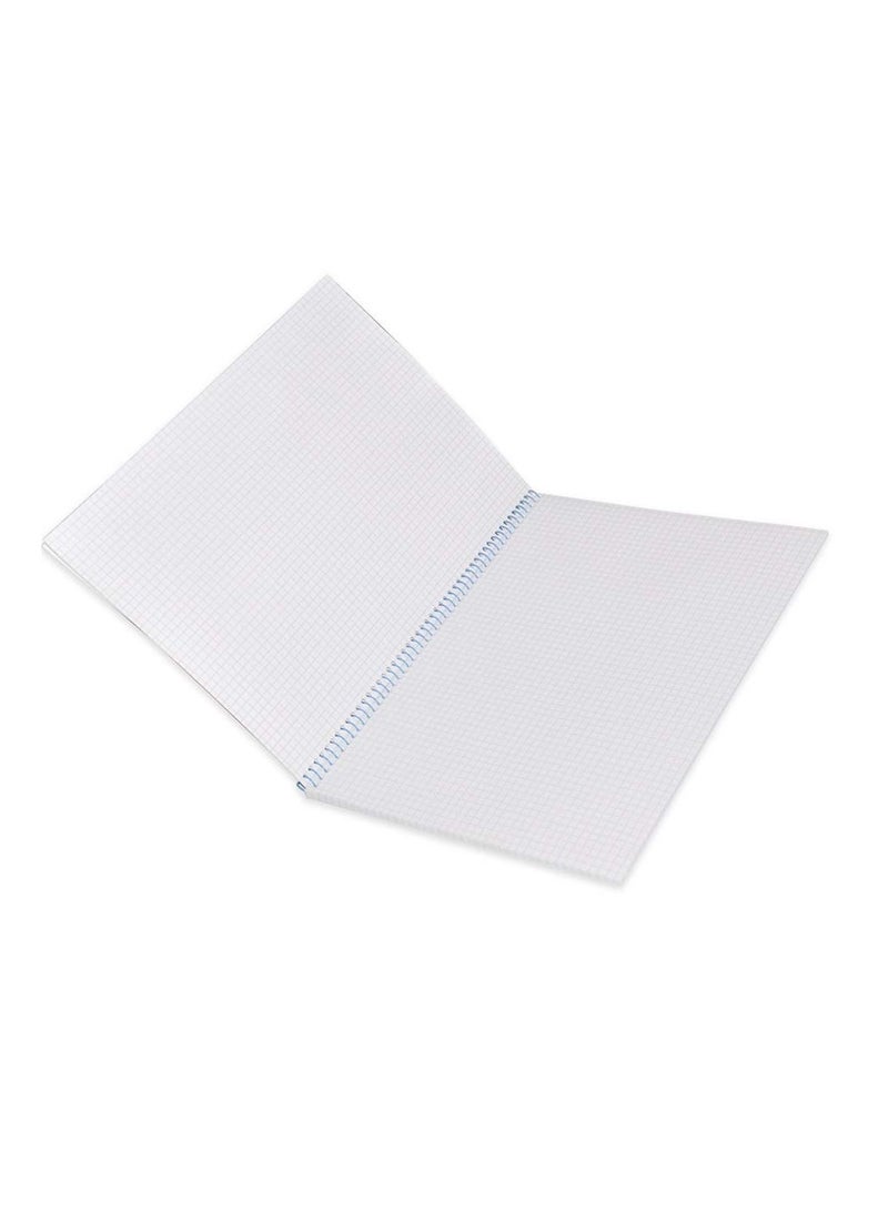 FIS 10-Piece FIS Spiral Notebook Soft Cover A4, 5mm Square, 80-Sheets, Bird Design - FSNB5A480BC2 - Image 2