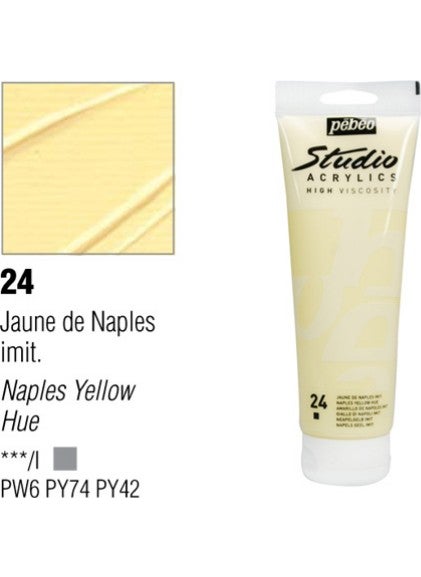 Studio Acrylic Paint 100 Ml Naples Yellow -24