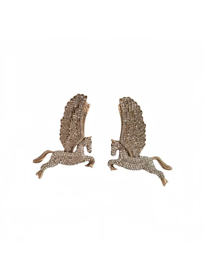 LumiArk Mythical Pegasus - Shaped Stud Earrings - Image 5