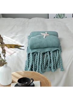 Nordic Style Full-Covered Sofa Slipcover Simple Solid Color Knitted Throw Blanket Cotton Lunch Break Retro Green Blanket - pzsku/Z210AC41838368138010AZ/45/_/1727160083/3db20862-a85d-4814-8676-281a55c58963