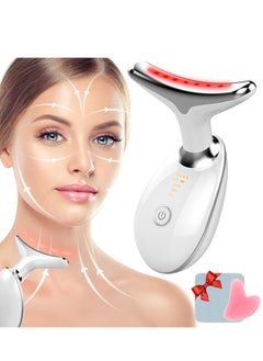 ELTRAZONE Premium Red Light Therapy Face and Neck Massager 7-in-1 | LED Skin Rejuvenation & Wrinkle Removal Tool | Anti-Aging Facial Treatment for Youthful, Radiant Skin | Red Light, Blue Light, and More for Smooth, Glowing Skin | Professional Skincare Device for Home Use  - Image 1