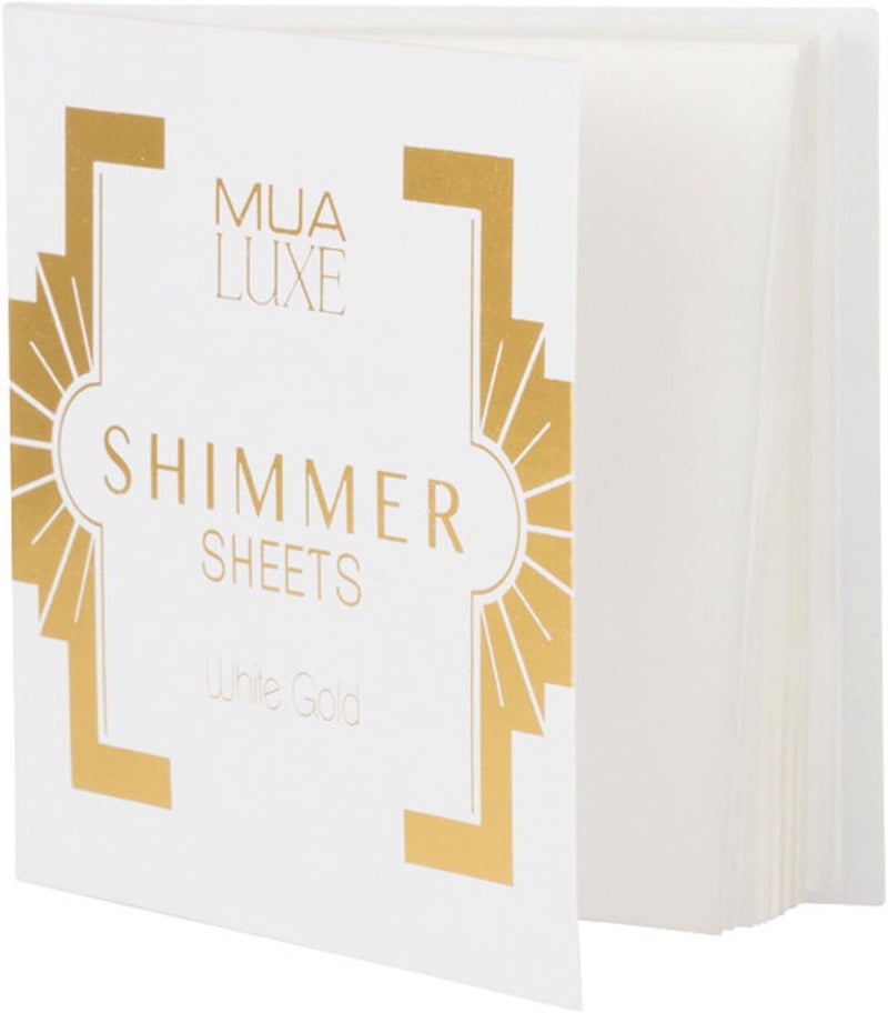 MUA LUXE Shimmer Sheets Highlighting White Gold