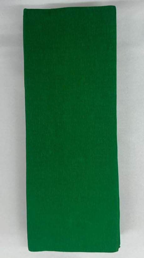 ProKart Flower Making Duplex Wrinkled Stretchable Crepe Paper for DIY Flower Making and Wrapping (Pack of 6 Sheets) (Green) - Image 3