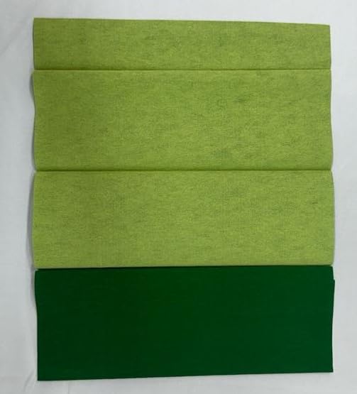 ProKart Flower Making Duplex Wrinkled Stretchable Crepe Paper for DIY Flower Making and Wrapping (Pack of 6 Sheets) (Green) - Image 4