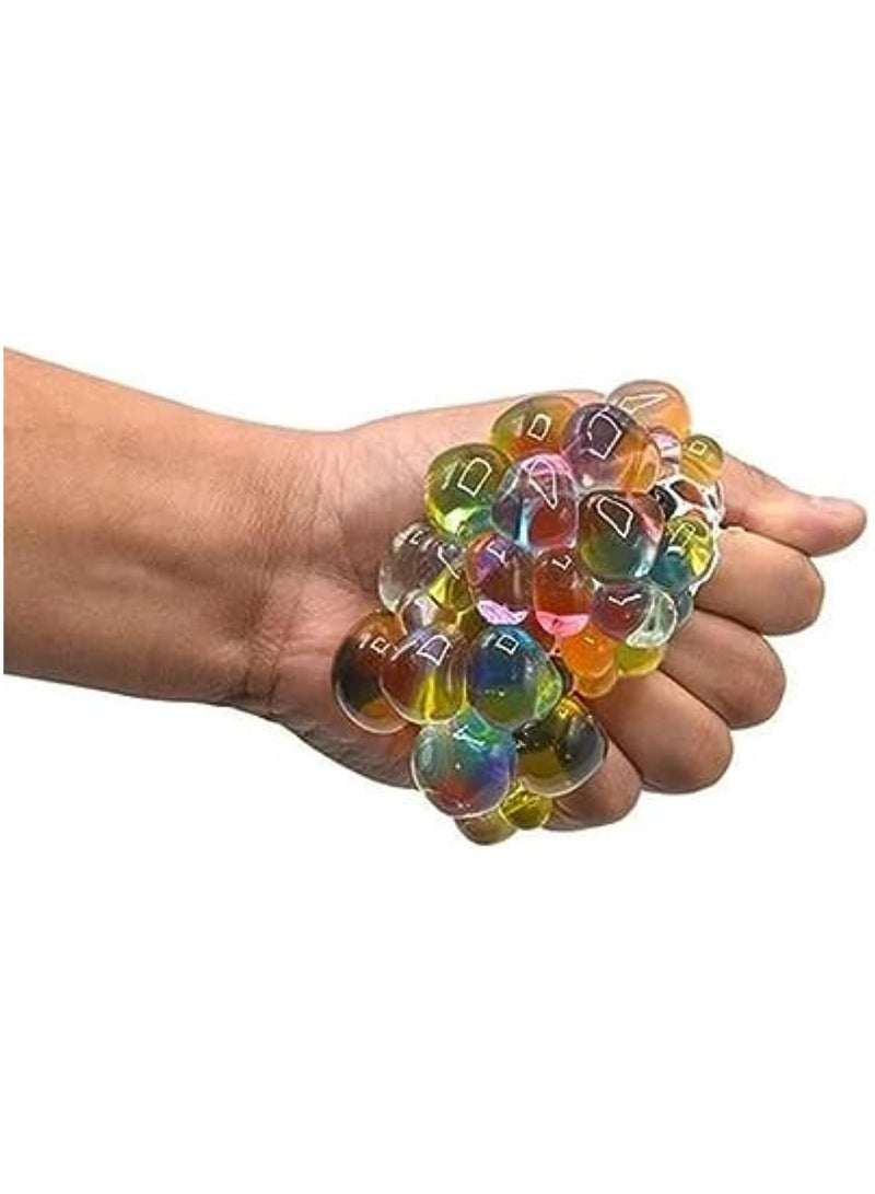 REZZOSS 12-Pack DNA Bead Stress Ball Fidget Toy for Kids & Adults – Colorful Mesh Squishy Squeeze Ball Set | Premium Sensory Toy for Anxiety Relief, Calm & Focus | Best Birthday Goodie Bag Fillers, Classroom Prizes, Eid & Christmas Gift for Toddlers - Image 4