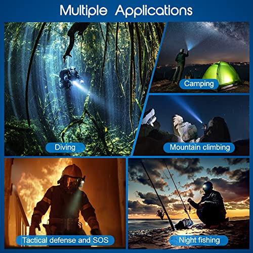 APLOS AP30 3000lm Diving Flashlight with 3 Modes, Power Indicator, IPX8 Waterproof Professional Rechargeable Dive Light - Image 5