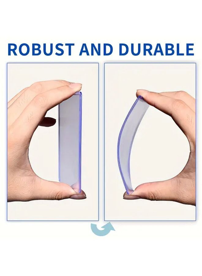 25 قطعة من حافظات البطاقات البلاستيكية الصلبة ذات التحميل العلوي مقاس 3 × 4 بوصة لبطاقات تداول الألعاب الرياضية - Image 4