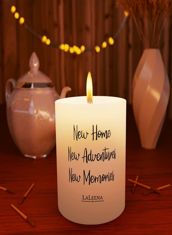 LaLeena House Warming Candle - New Home New Adventures New Memories (Vanilla, 14 oz) - Image 3