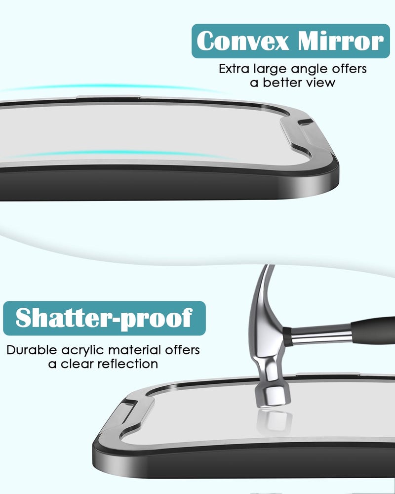 Zacro Baby Car Mirror, Shatter-Proof Acrylic Baby Mirror, Rearview Baby Mirror-Easily to Observe The Baby's Every Move, Rear Facing Car Seat Mirror Safety and 360 Degree Adjustability - Image 5