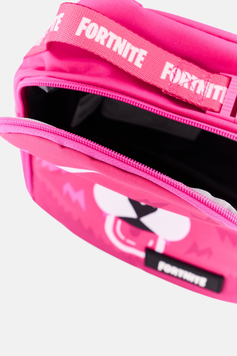 FORTNITE Kids Girl Graphic Print Lunch Box Bag 27 H x 20 L x 9 W cm, Pink - Image 3