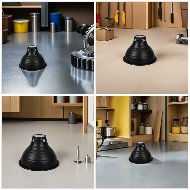 2pcs Reptile Dome Lamp Cover - Light Shade 5.5 Inch Deep Reptile Dome Light Fixture for Terrarium Basking Habitat Heating Lamp Black - Image 2