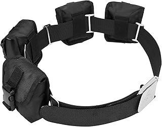 MOPHOEXII MOPHOEXII Scuba Weight Belt with Detachable 4 Pockets, Quick-Release Buckle Diving Pocket Weight Starp + 5 Pieces  - Image 1