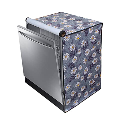 Star Weaves Dishwasher Cover Compatible for LG 14 Place Setting | Waterproof Dustproof Scratch Resistant Fabric | Durable Full Zip Closure for Free standing | Size - 61x61x86 cm - DWFLCKUM10 - Image 1
