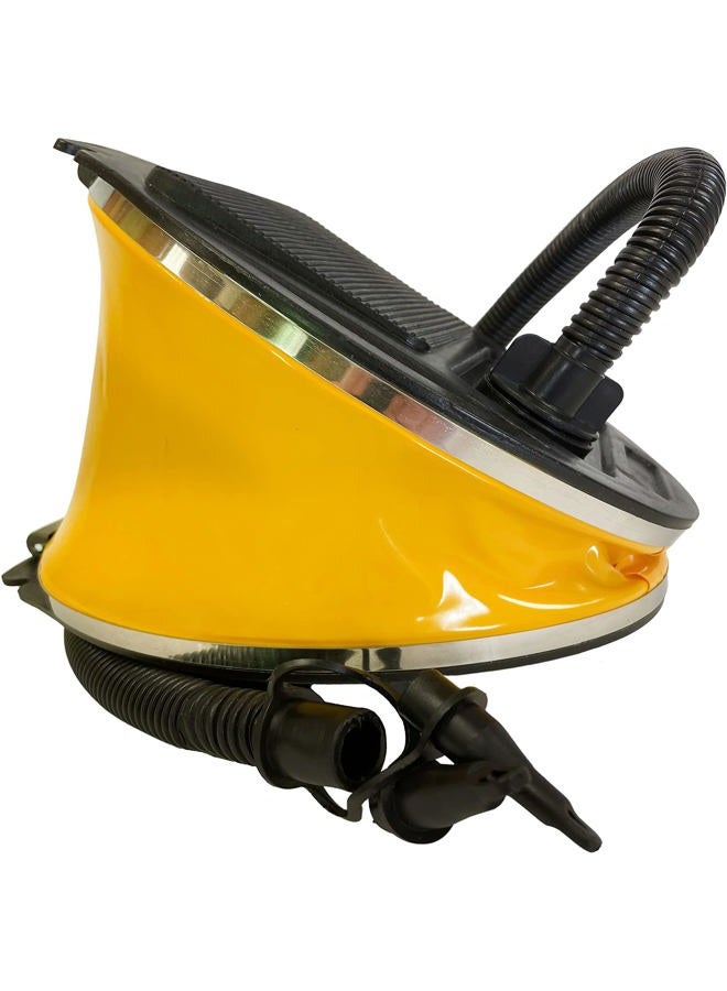 W4W Bellows Foot Pump - Great Pump for Inflatable Pool, Tube, Air Mattress Bed, Float, Beach Ball, Water Floats, ect. - Interchangeable Nozzle for Accordion Hose - Easy Inflate & Deflate - Image 1