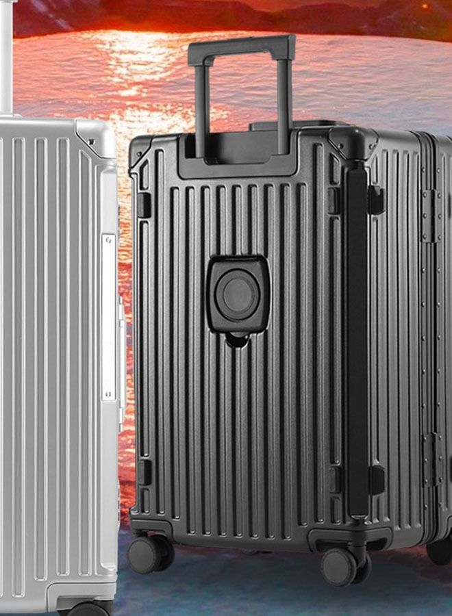 NKX Premium Expandable Aluminum Frame Suitcase With USB charging port ,32 Inch  - Image 4