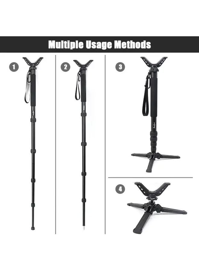 HTPM007 Adjustable Aluminum Alloy Tripod For Outdoor Hunting Camera Mount - Image 5