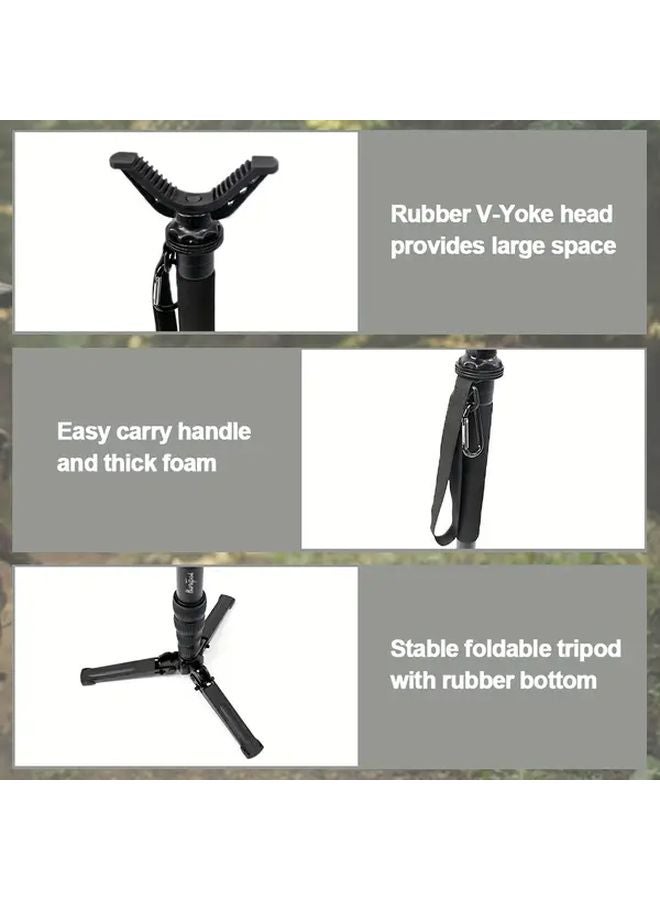 HTPM007 Adjustable Aluminum Alloy Tripod For Outdoor Hunting Camera Mount - Image 4