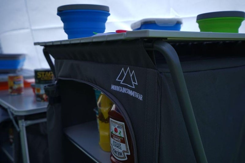 MOUNTAIN SUMMIT GEAR Foldable Roll Top Camping Pantry and Table, Made by Caddis Sports - Image 3