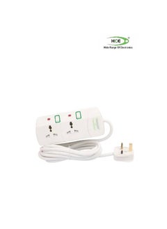 HCE Power Extension Socket White/Red/Green 