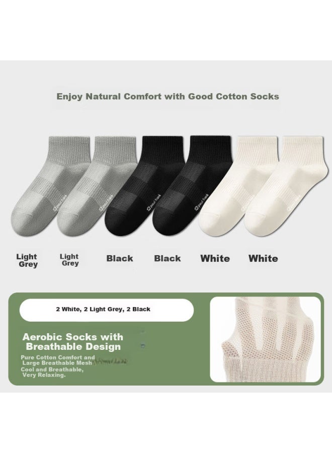 Paul Frank 100% Cotton Men's Summer Mesh Anti-odor Socks Professional Antibacterial Boat Socks Short Socks Breathable And Comfortable - Image 2