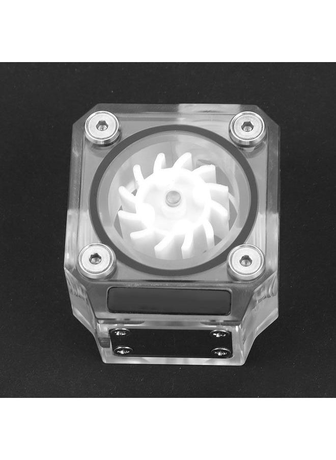 Thoraya G1/4" Thread Water Cooling Flow Meter Indicator 3-Way for PC Water Cooling System Acrylic White  - Image 5
