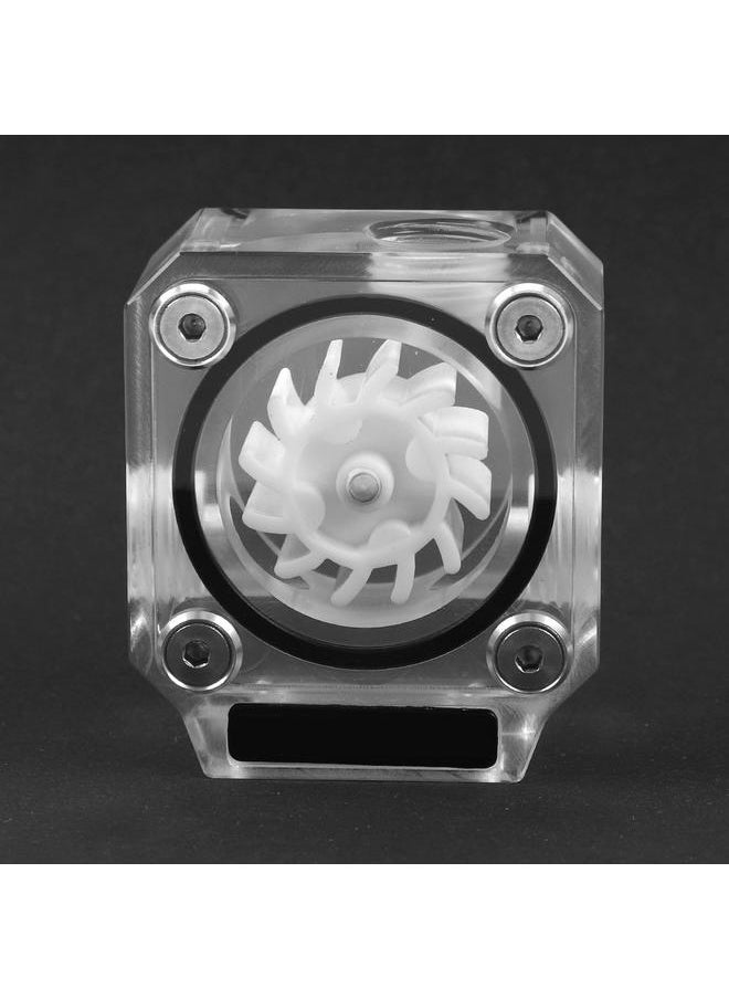 Thoraya G1/4" Thread Water Cooling Flow Meter Indicator 3-Way for PC Water Cooling System Acrylic White  - Image 4
