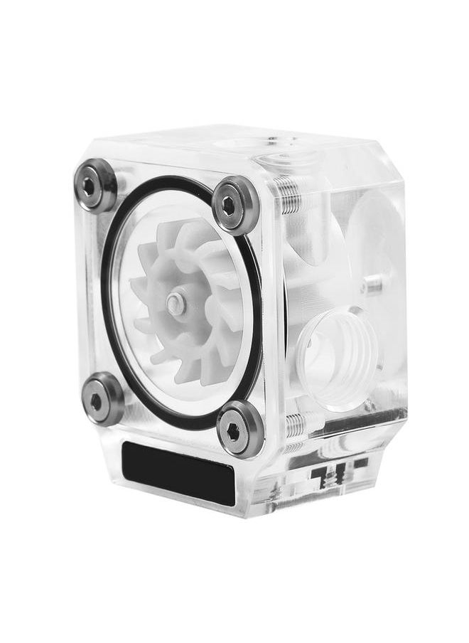 Thoraya G1/4" Thread Water Cooling Flow Meter Indicator 3-Way for PC Water Cooling System Acrylic White  - Image 2