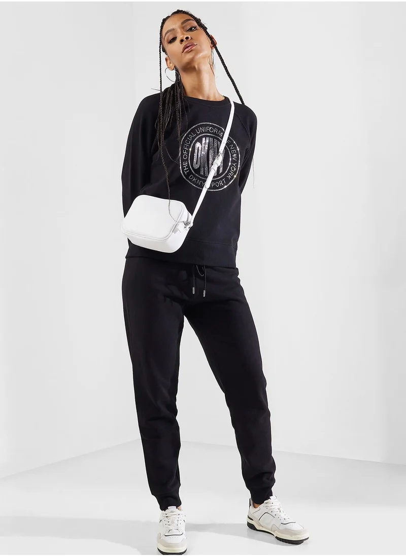 DKNY Sport Crew Neck Logo Sweatshirt