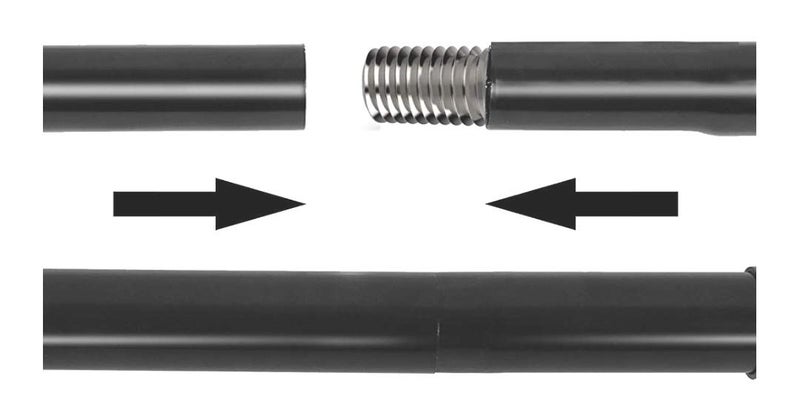 VTS Curtain Rods with Conversion Adopder Convert The Light Stand into a Backgound, Backdrop System 2.25Feet Each Rod 4Pcs Set with Carry Bag - Image 2