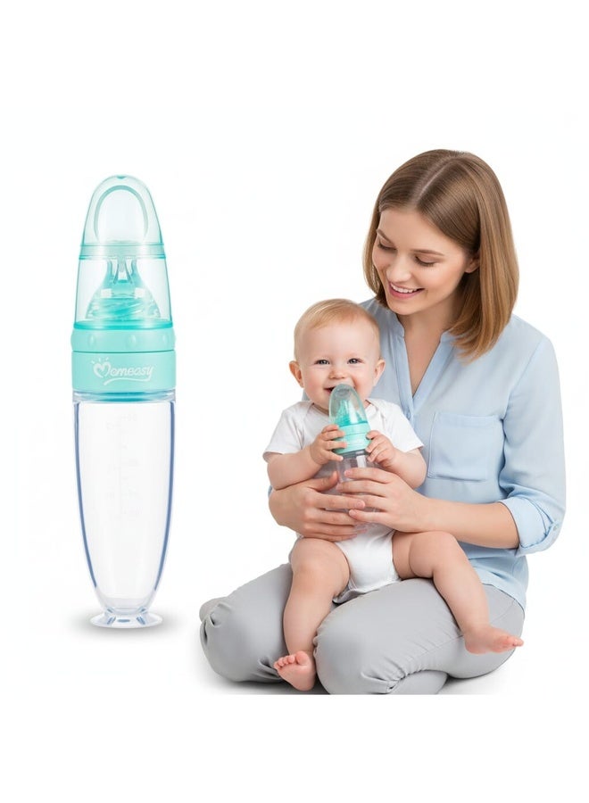 Momeasy 90ml Baby Squeeze Feeder Easy One Hand Feeding 44669 Blue - Image 2