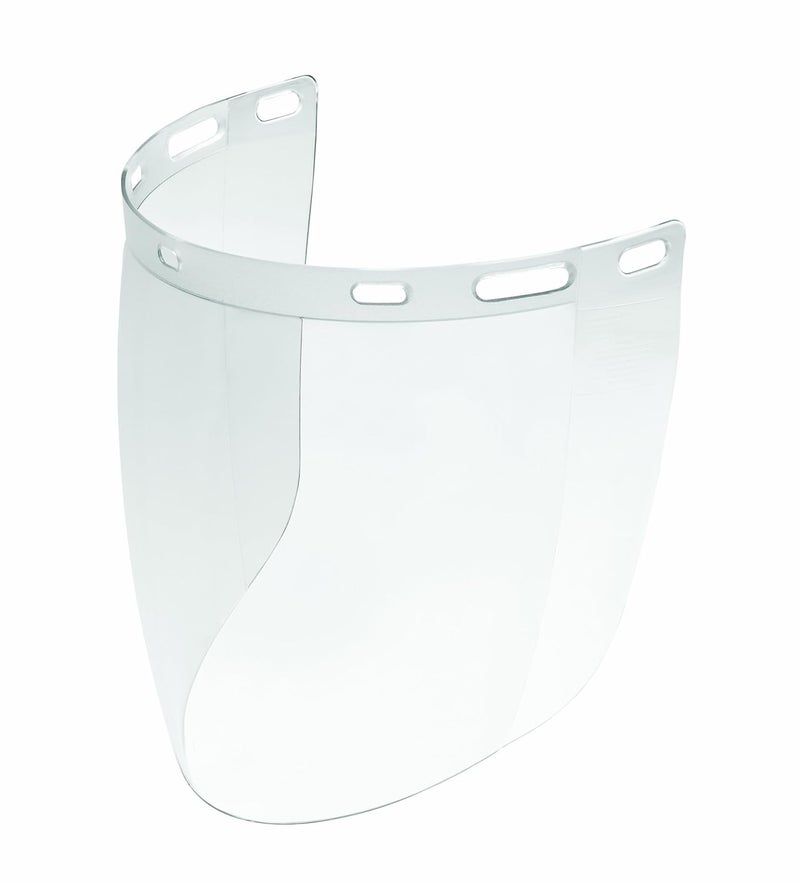 Gateway 675 Venom Cylindrical Molded Contemporary Replacement Headgear Visor, Clear Lens, 9" x 15.5" x .06" - Image 1