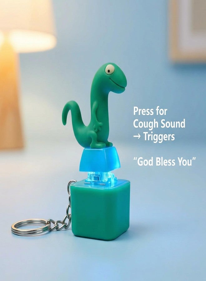 LULUMONIA Lizard Keychain Sound Fidget Toys,Rechargeable Lizard Anxiety Keychain Button with Colorful Light & Sound, Fun Toy, Adults Keyboard Clicker April Fools' Day Prank Gift(2PCS) - Image 3