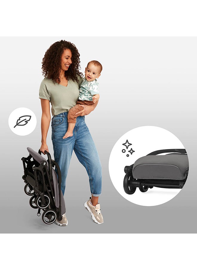Kinderkraft - 2 in1 Indy2 Lightweight Stroller With Mink Car Seat - Cozy Grey - Image 1