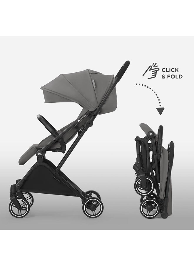 Kinderkraft - 2 in1 Indy2 Lightweight Stroller With Mink Car Seat - Cozy Grey - Image 1