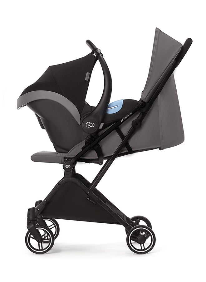 Kinderkraft - 2 in1 Indy2 Lightweight Stroller With Mink Car Seat - Cozy Grey - Image 1