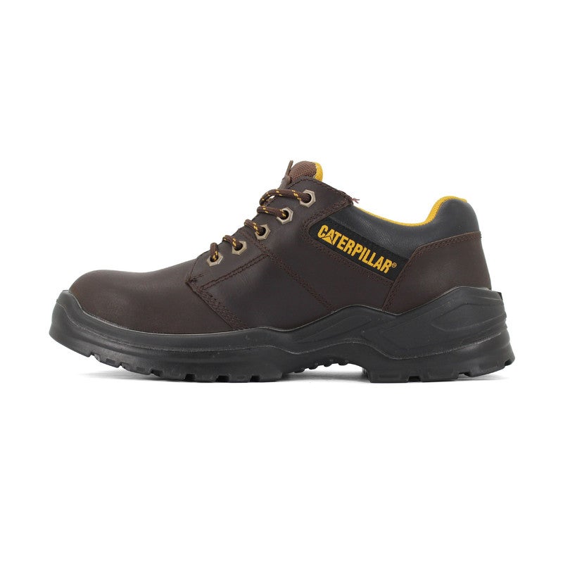 CATERPILLAR حذاء CAT Striver للرجال بواجهة فولاذية – جلد مقاوم للماء، نعل وسط مقاوم للثقب، نعل خارجي مقاوم للانزلاق – بني - Image 3