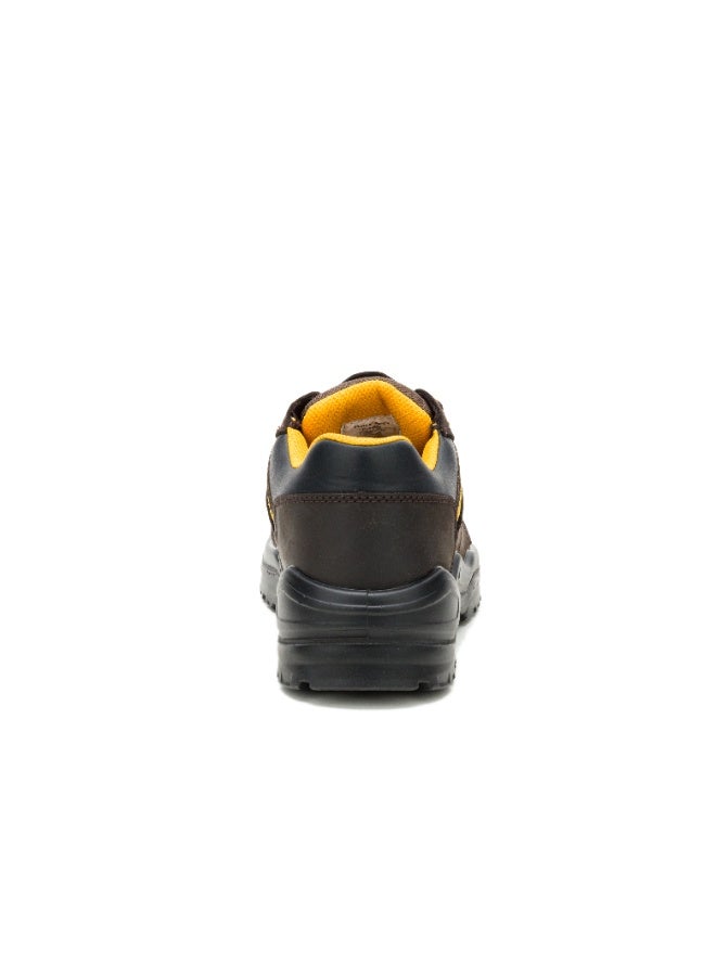 CATERPILLAR حذاء CAT Striver للرجال بواجهة فولاذية – جلد مقاوم للماء، نعل وسط مقاوم للثقب، نعل خارجي مقاوم للانزلاق – بني - Image 5