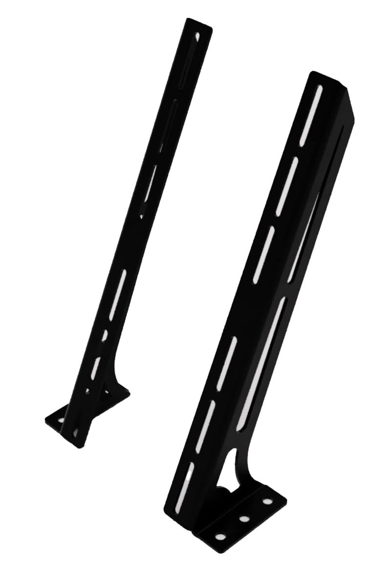 Droppin' Hz Floor & Wall Mount Amplifier Rack, Compact Laser-Cut Steel Audio Equipment Rack for Car Audio Sound System, Black Powder Coated Amps Rack, Racks for Sound Equipment, Amplifier Not Included