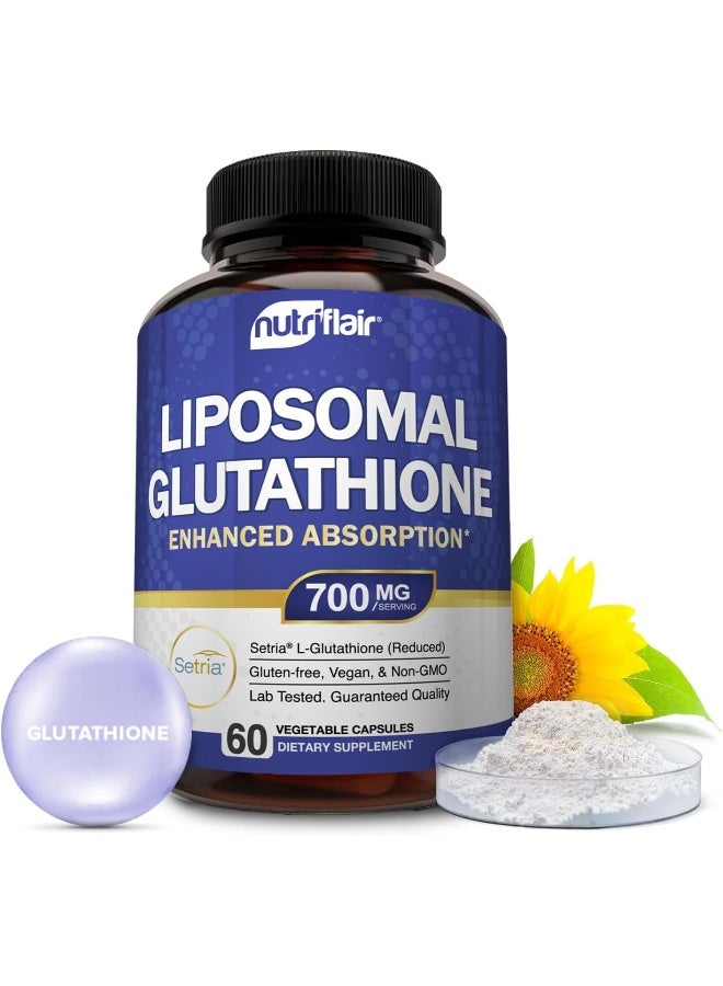 NutriFlair Liposomal Glutathione Supplement (700Mg) - Image 1