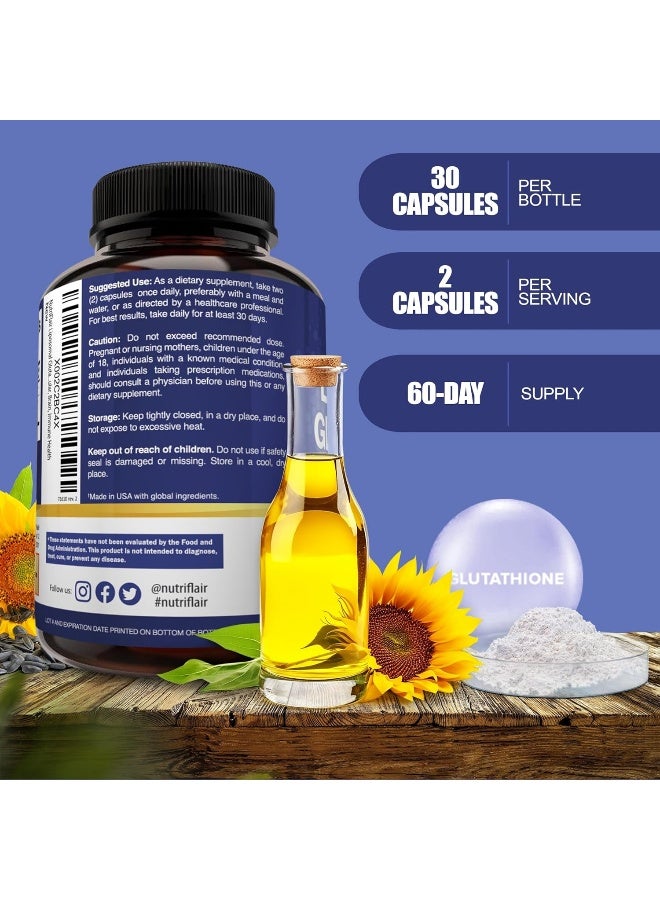 NutriFlair Liposomal Glutathione Supplement (700Mg) - Image 4