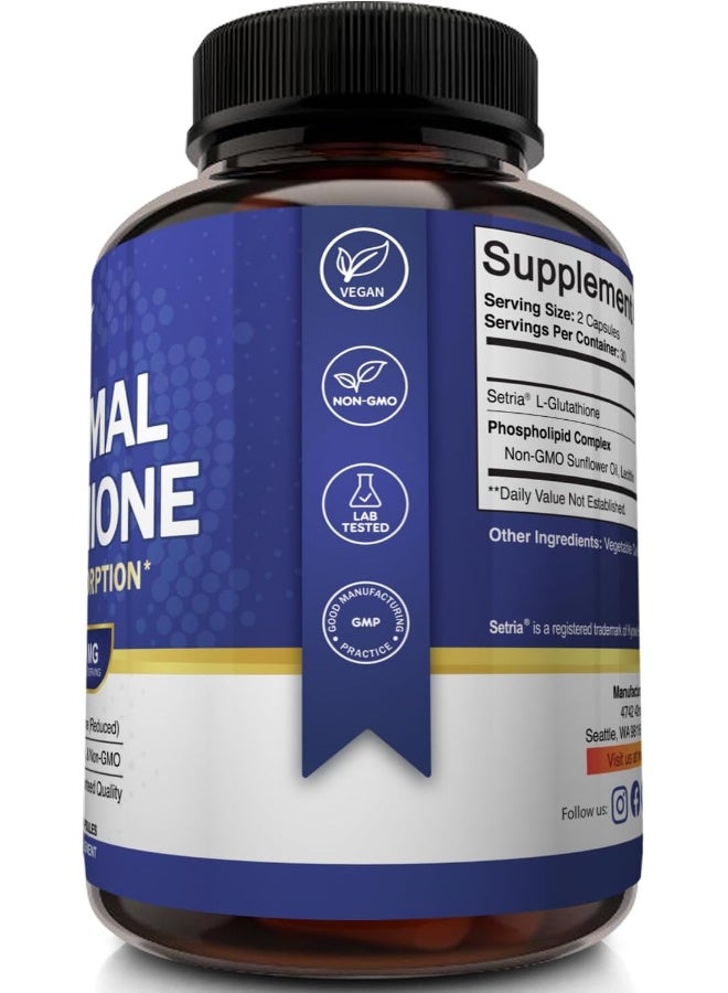 NutriFlair Liposomal Glutathione Supplement (700Mg) - Image 3
