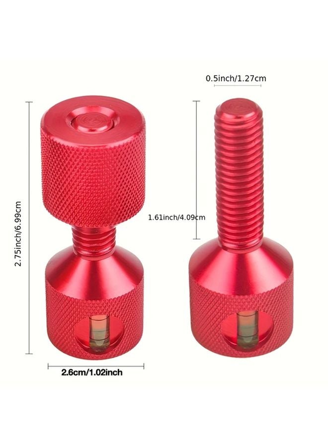 2pcs Aluminum Double Hole Alignment Pins With Horizontal Leveler For Flange Alignment - Image 3