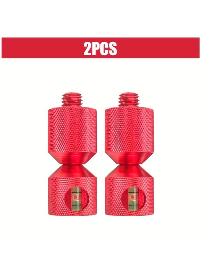 2pcs Aluminum Double Hole Alignment Pins With Horizontal Leveler For Flange Alignment - Image 1