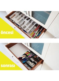 OMAK Decobella Grande 9 Compartment Drawer Cutlery Holder  - Image 4