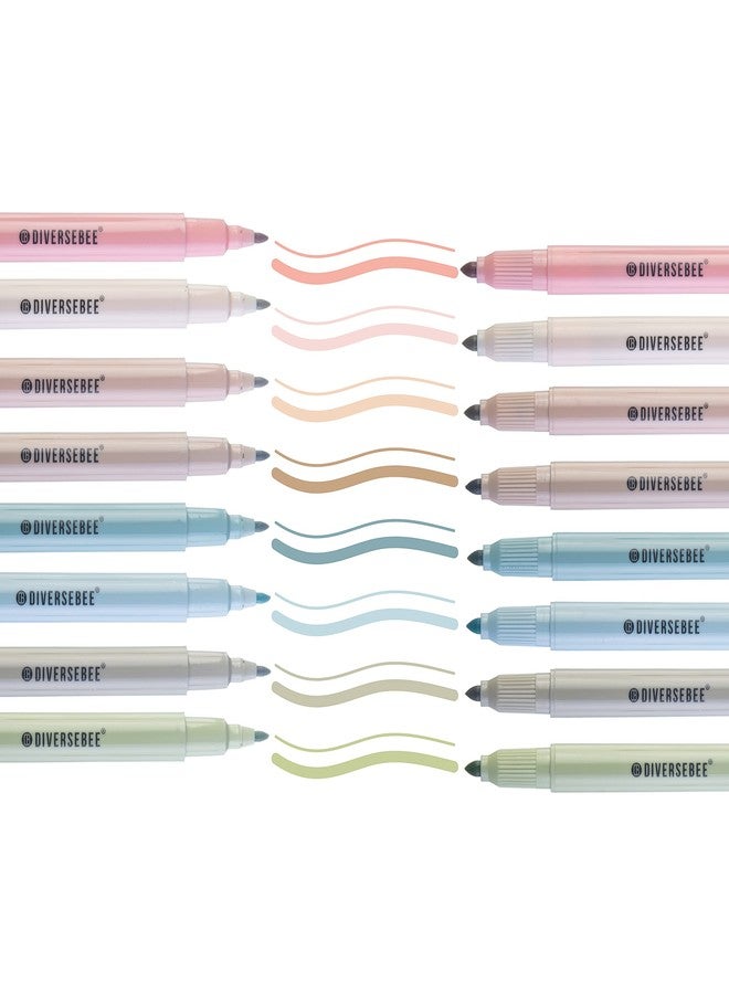 DiverseBee Dual Tip Bible Highlighters and Pens No Bleed, 8 Pack Assorted Colors Quick Dry Highlighters Set, Cute Markers, Bible Study Journaling School Office Supplies, Bible Accessories - Image 2