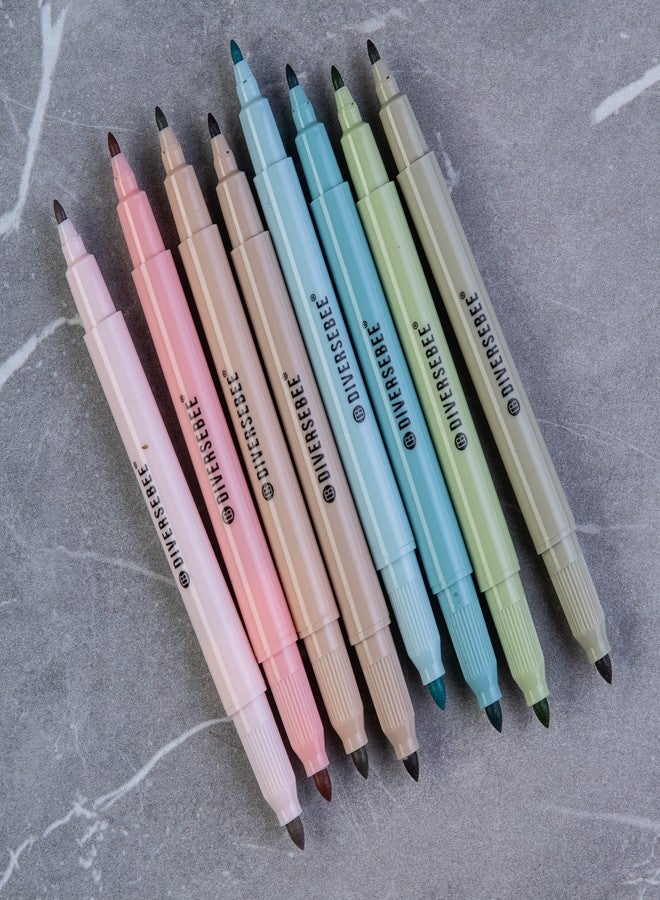 DiverseBee Dual Tip Bible Highlighters and Pens No Bleed, 8 Pack Assorted Colors Quick Dry Highlighters Set, Cute Markers, Bible Study Journaling School Office Supplies, Bible Accessories - Image 4